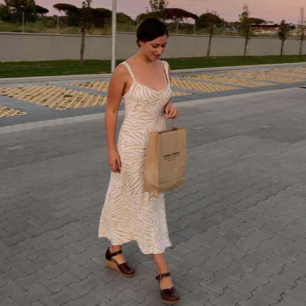 Zara animal print dress